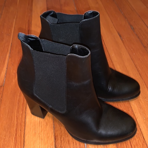 Michael Kors Shoes - Michael Kors Black Leather Heeled Booties